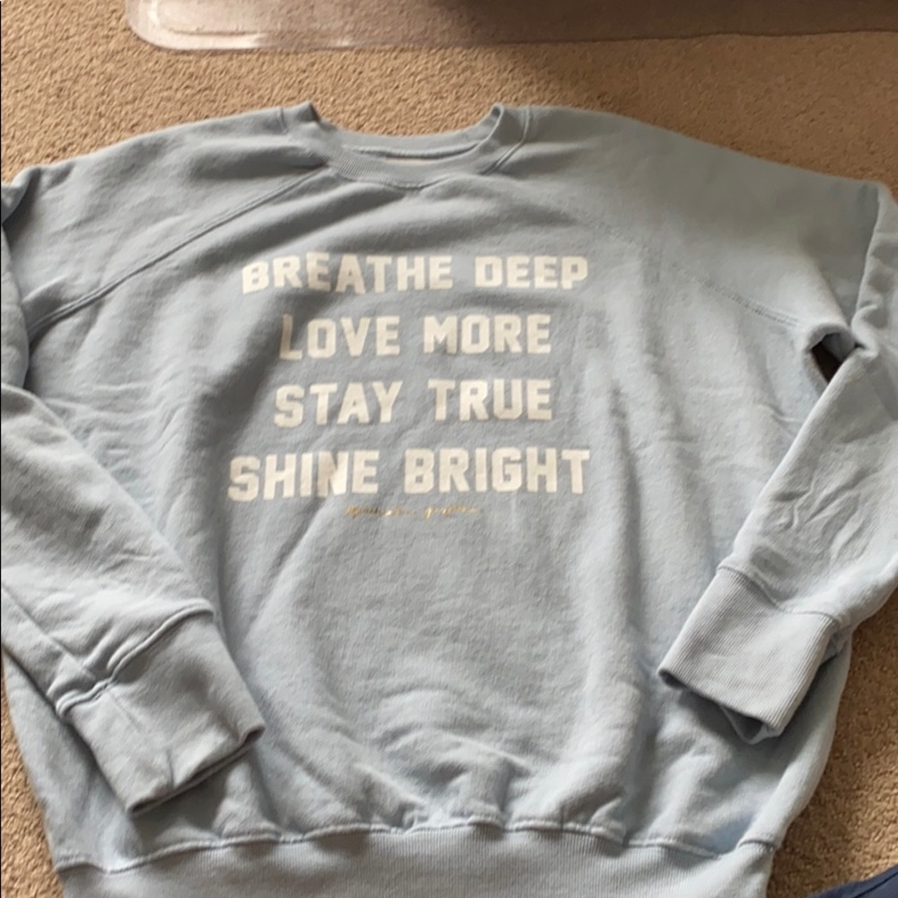 Light blue crew neck